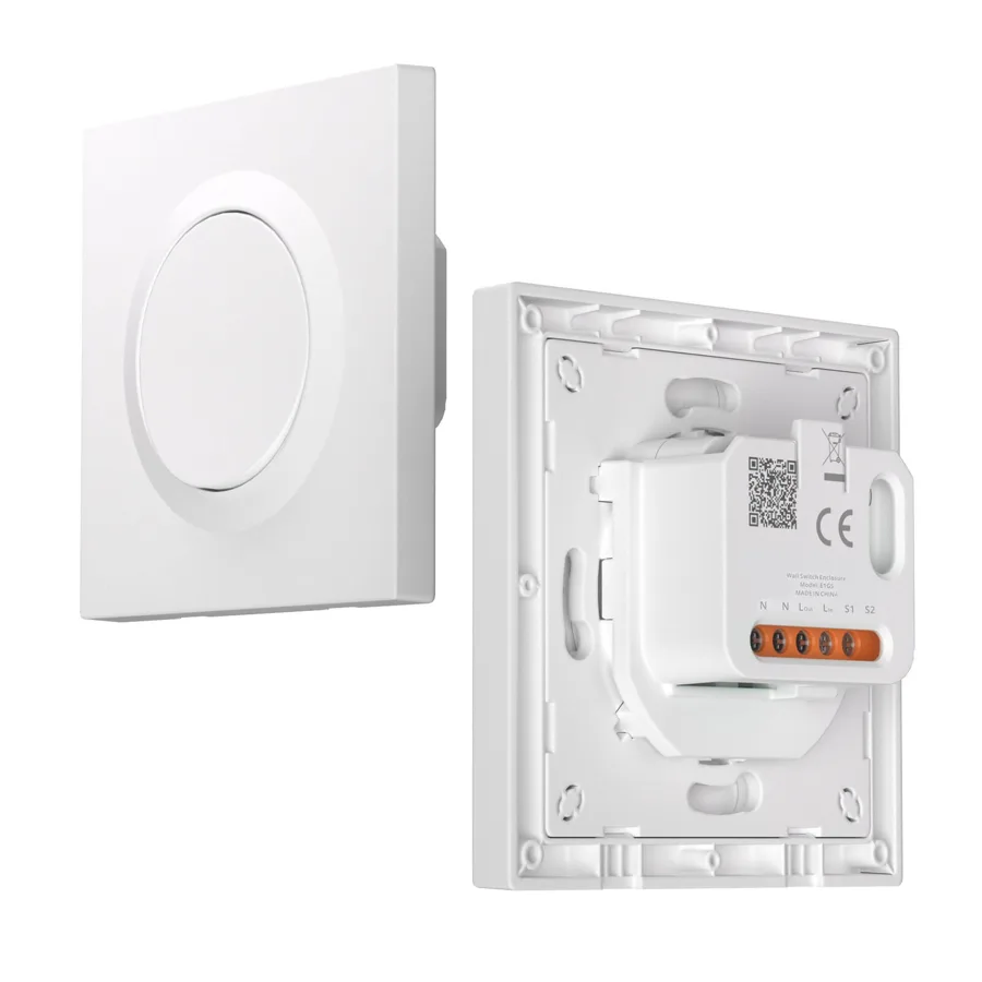 SONOFF Mini R4 akıllı röle modülü, anahtar kasasının içinde